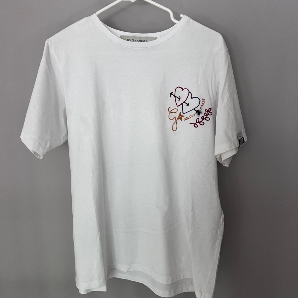 Golden Goose White Short Sleeve Tee